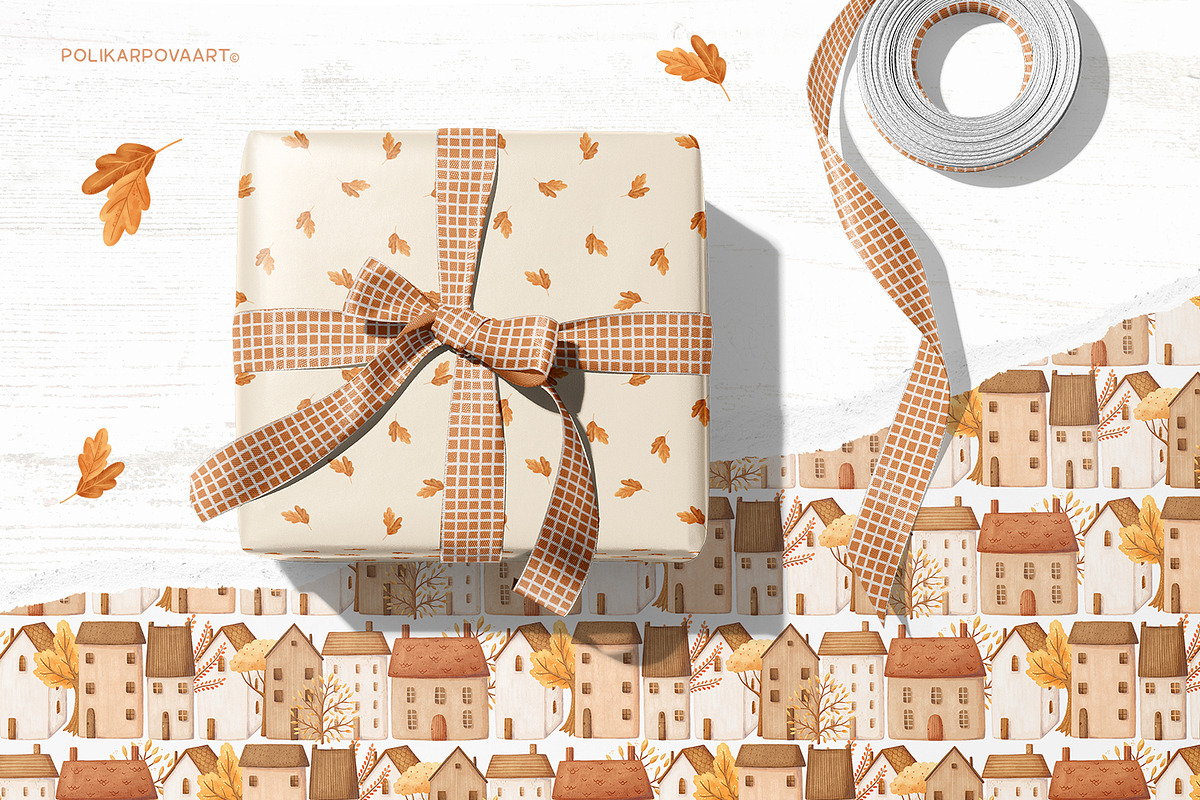 Cozy Autumn - baby clipart & pattern, a Decorative Illustration by polikarpovaart (Photo 11 of 17)