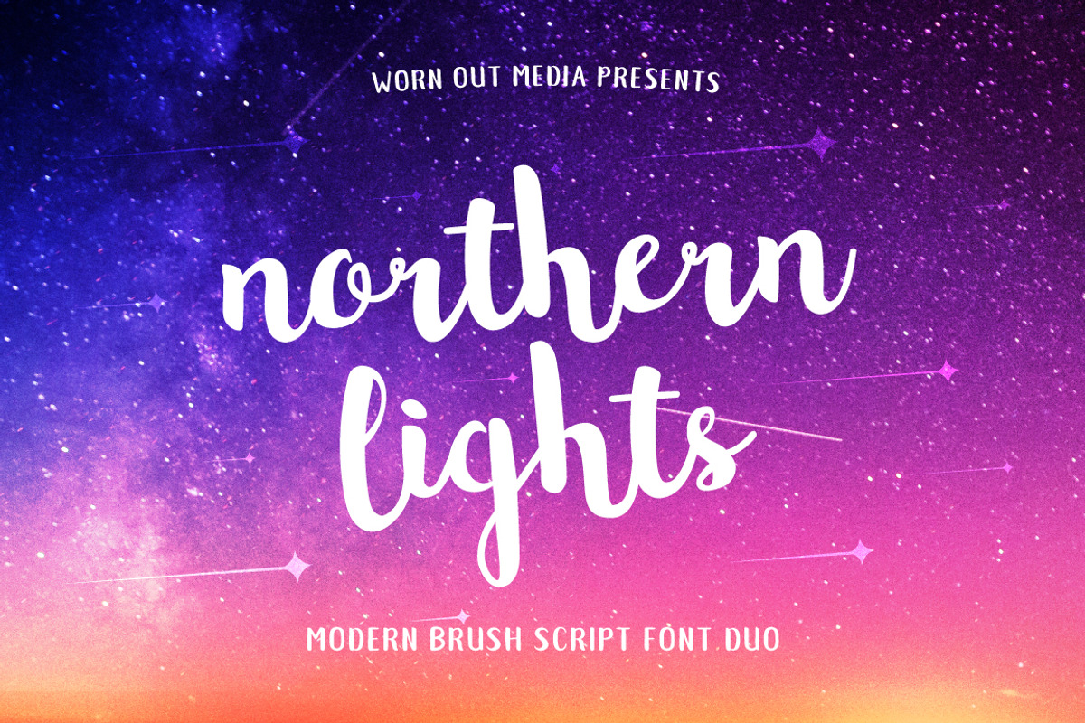 Northern Lights Brush Script Font