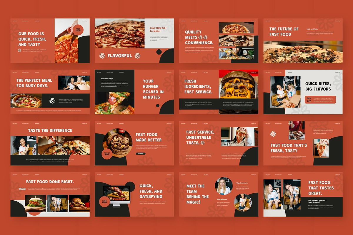 Fast Food - Google Slide, a Presentation Template by AQR Studio (Photo 3 of 3)