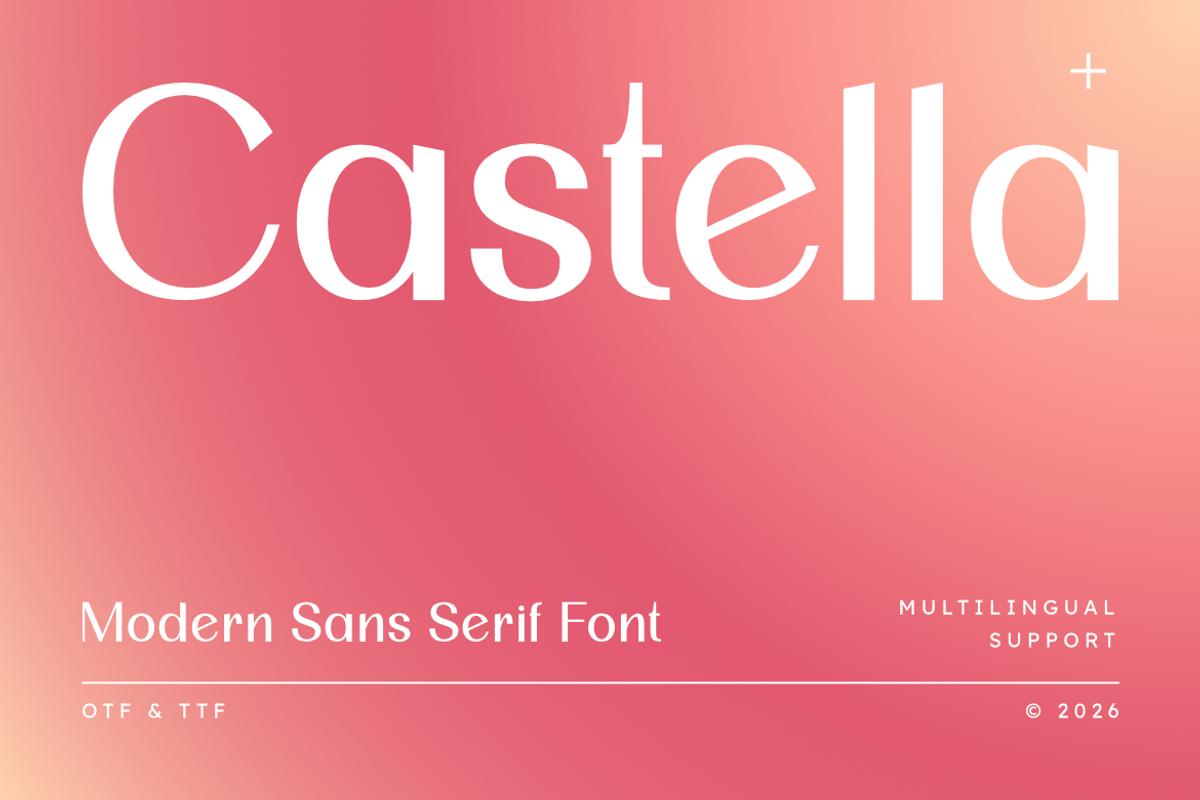 Castella | Modern Sans Serif Font, a Sans Serif Font by Masyafi Studio (Photo 1 of 8)