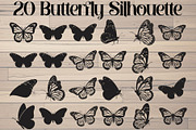Butterfly Silhouette Bundle, an Object Graphic by Designer_Momina (Thumbnail 1 of 20)
