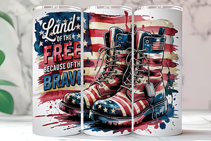 Land of the Free Patriotic Flag, a Background Photo by LamanAzalea