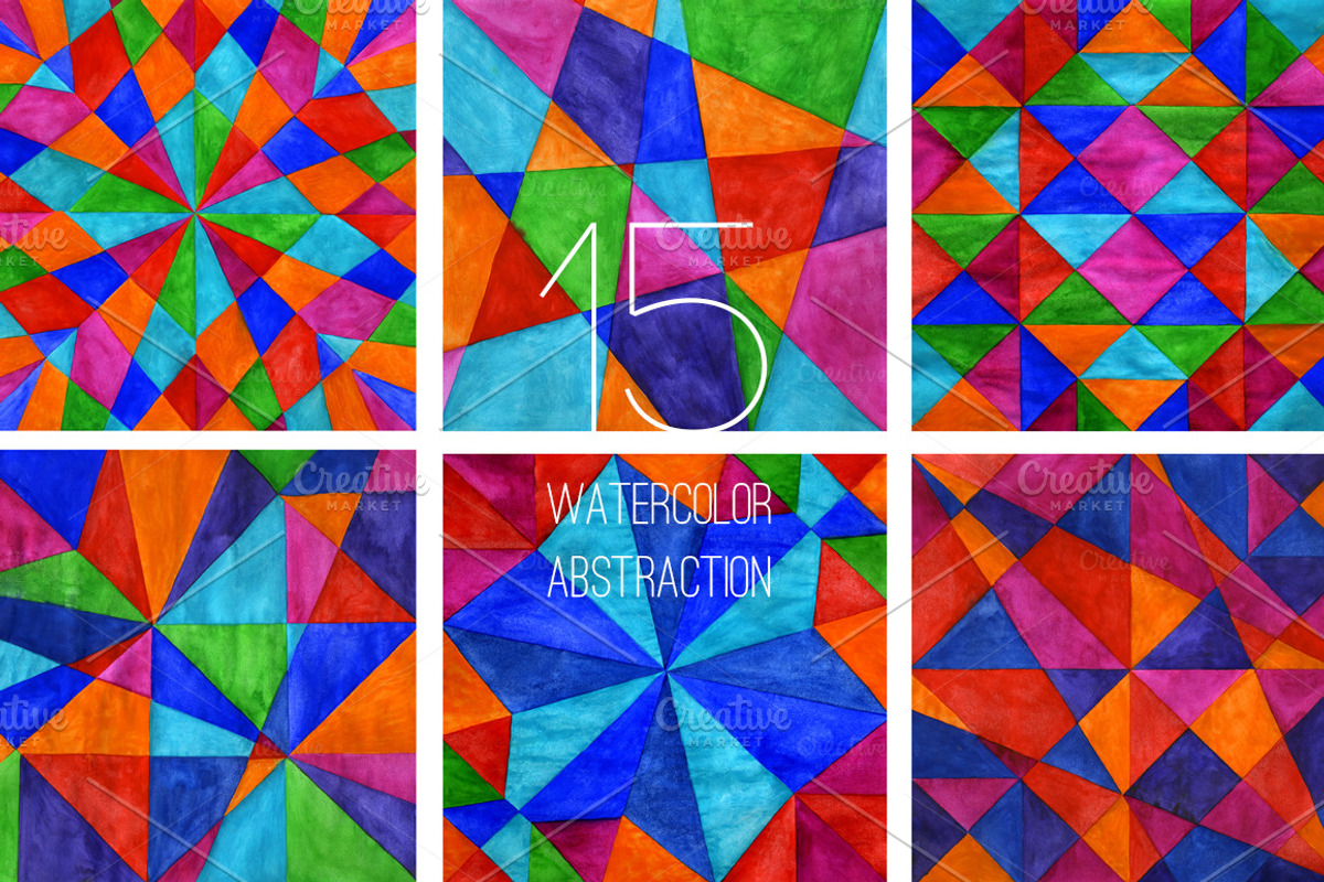 15 geometric abstraction, a Texture Illustration by Apolinarias Art (Photo 3 of 5)