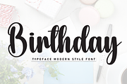 Birthday | Script Font, a Handwritten Font by Scratchones (Thumbnail 1 of 8)