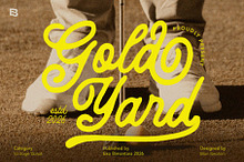 Gold Yard; Vintage Script