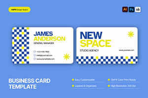 Business Card Template, a Business Card Template by Haps Space