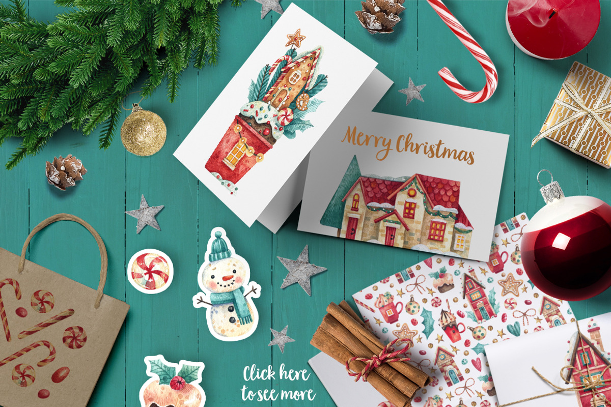 Magical Christmas, an Illustration by Watercolor by Tonia Tkach (Photo 6 of 6)