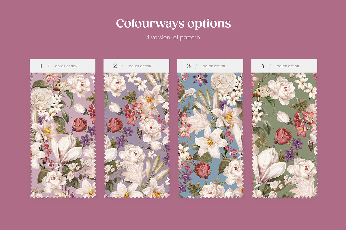 Petal Whisper Romantic Pattern, a Pattern Graphic by Yello_illustration (Photo 4 of 16)