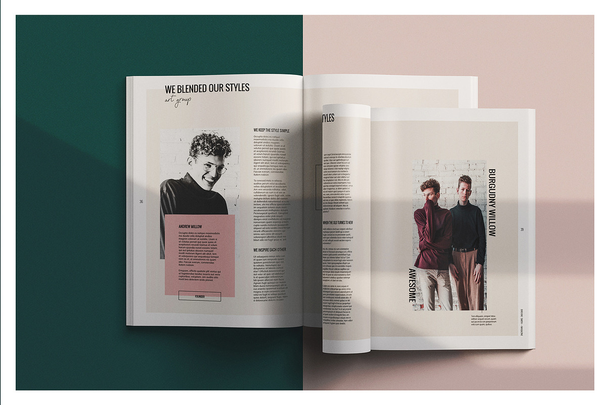 Magazine / CANVA, INDD / Brooke, a Magazine Template by Mirazz (Photo 7 of 17)