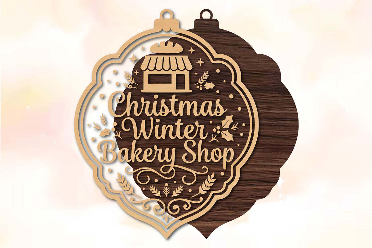 Christmas Winter Bakery Shop SVG, an Object Graphic by DreamPrint404 (Photo 2 of 3)