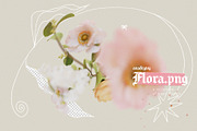 FLORA.PNG | Blurry Flower Collage, an Object Graphic by ana & yvy (Thumbnail 21 of 23)