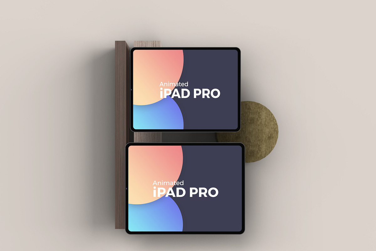 Animated iPad Pro 12.9 & 11  Mockup, an iPad Mockup by Modern Studio (Photo 4 of 4)