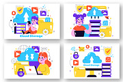 10 Cloud Storage Illustration, a Technology Illustration by denayunebgt (Thumbnail 3 of 4)