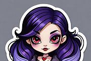 Gothic Chibi Witch Bundle, an Illustration by ETARA by Mea Hau (Thumbnail 7 of 8)