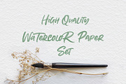 Watercolor Paper Set, a Texture Graphic by StDamos (Thumbnail 1 of 6)