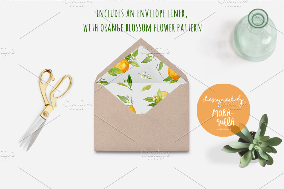 Orange Blossom - Watercolor handmade, an Illustration by MaraquelaStudio (Photo 4 of 6)
