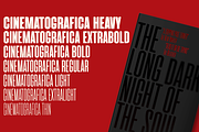 Cinematografica - 7 fonts, a Sans Serif Font by Zetafonts (Thumbnail 4 of 10)