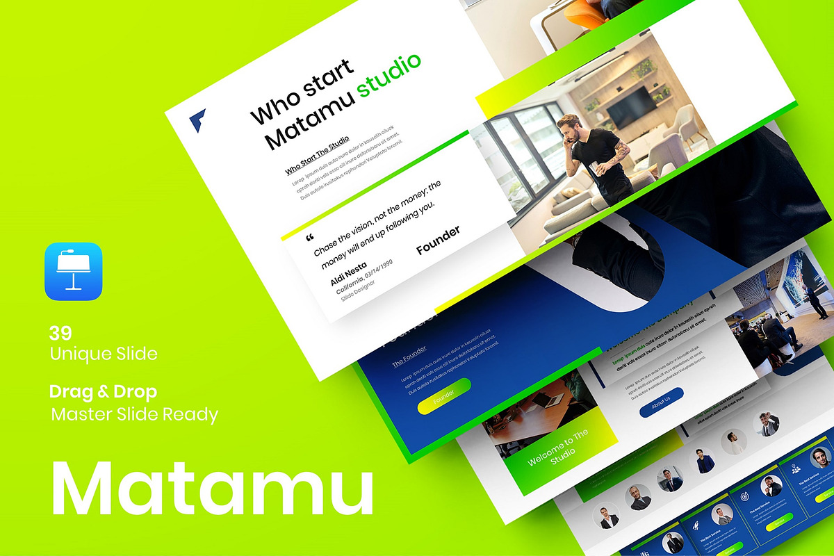 Matamu – Business Keynote Template, a Presentation Template by Dens Creative Studio (Photo 1 of 6)
