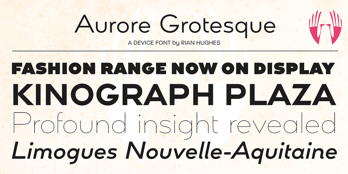 Aurore Grotesque, a Sans Serif Font by Device (Photo 7 of 12)