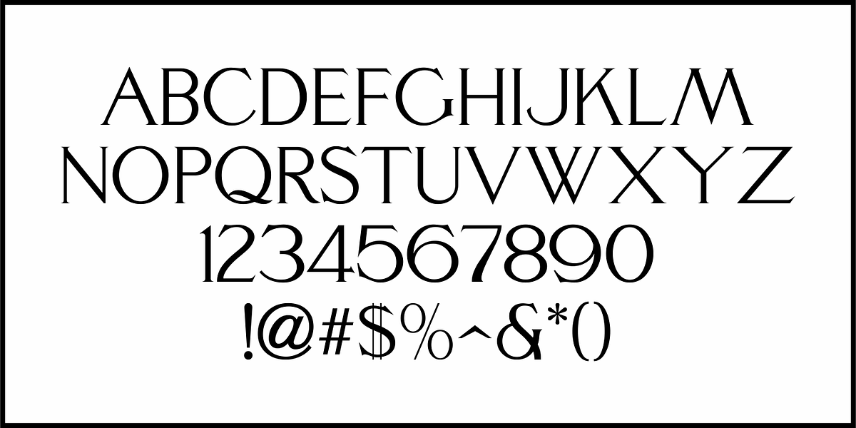 Nouveau Heading JNL, a Font by Jeff Levine Fonts (Photo 3 of 5)