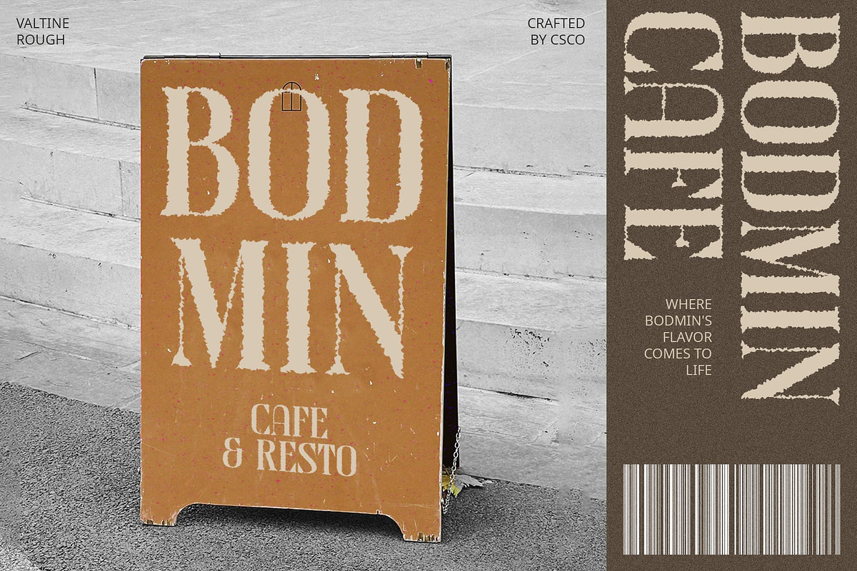 Valtine Rough, a Serif Font by Craft Supply Co. (Photo 6 of 8)