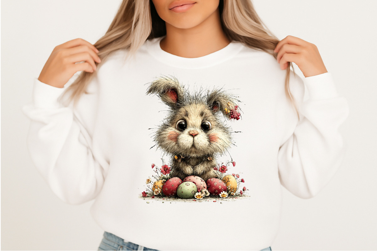 Whimsical Easter Bunny Clipart Png, an Illustration by Craft Nest (Photo 7 of 11)