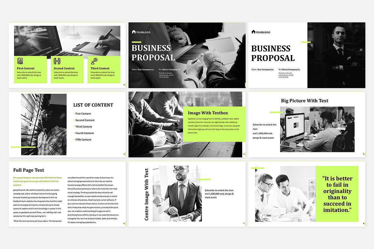 Business Proposal Powerpoint, a Presentation Template by Fitra Noor (Photo 4 of 4)