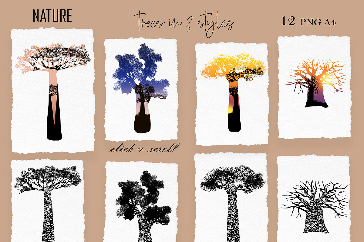 AFRICAN WORLD modern abstract bundle, an Illustration by ArtOLB (Photo 9 of 12)