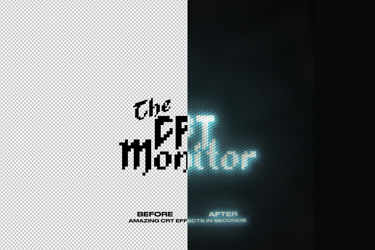 The CRT Monitor - One Click, an Action Add-On by One Click Boutique™