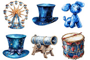 Watercolor Circus Festival PNG, an Illustration by SinaCreation (Thumbnail 3 of 5)
