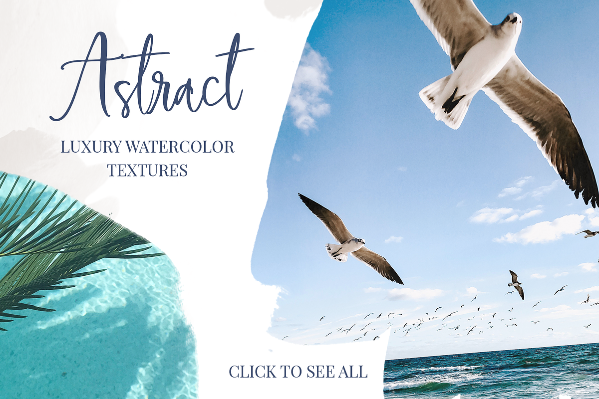 Summer splash - watercolor brushes preview 4