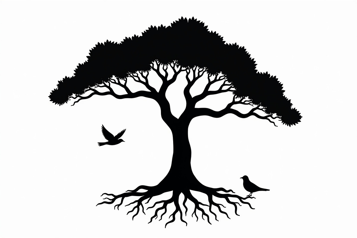 Tree and Birds Clipart Set of, an Illustration by musafir_fashion (Photo 3 of 9)
