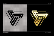 Gold Logo Mockup, a Product Mockup by FLYERWRK (Thumbnail 3 of 4)