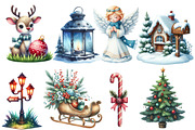 Cute Christmas Day Clipart, an Illustration by Designworld (Thumbnail 2 of 6)