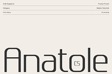 CS Anatole – Modern Futuristic Font