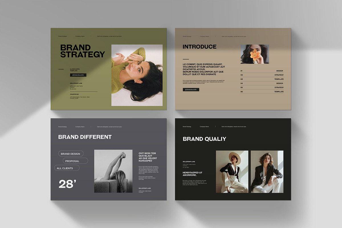 Brand Strategy Template, a Brochure Template by slidestock55 (Photo 5 of 8)