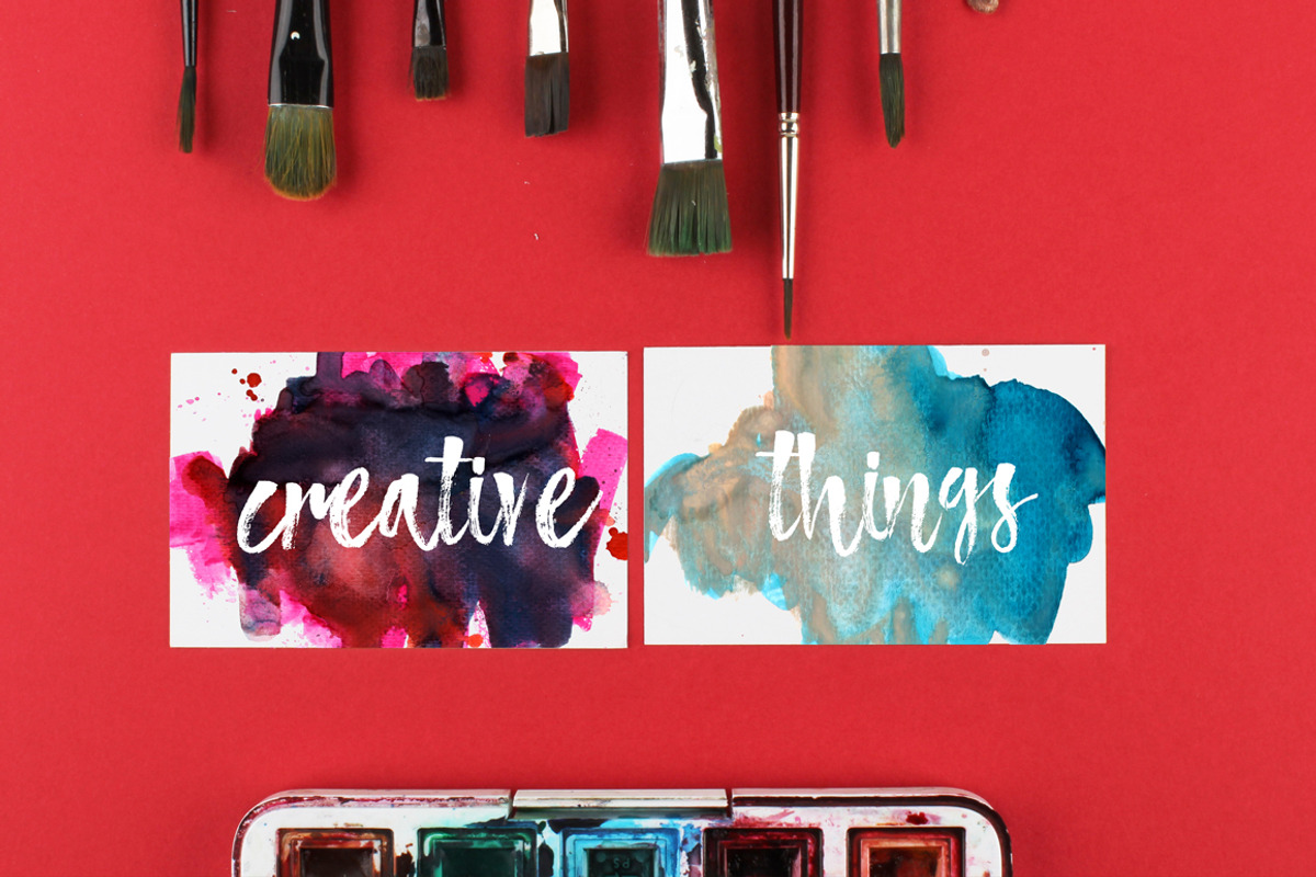 Atmosphere Script+ Watercolor PNG, a Script Font by Yasir Ekinci ...