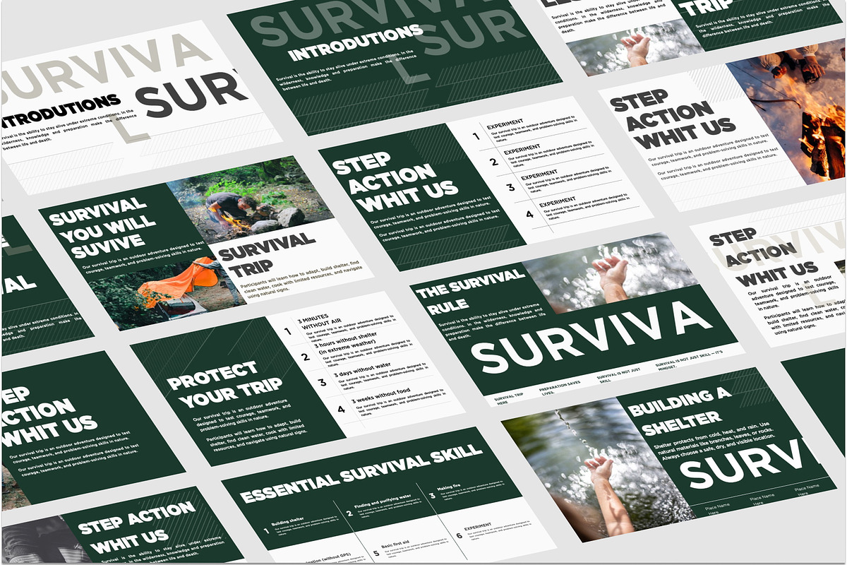 SURVIVAL TRIP PRESENTATION TEMPLATE preview 3