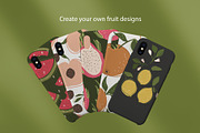 Summer fruits. Big graphic set., an Illustration by ClipArtRoom (Thumbnail 3 of 8)
