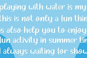 Water Shower | A Cute Font, a Script Font by LetterJos (Thumbnail 6 of 8)