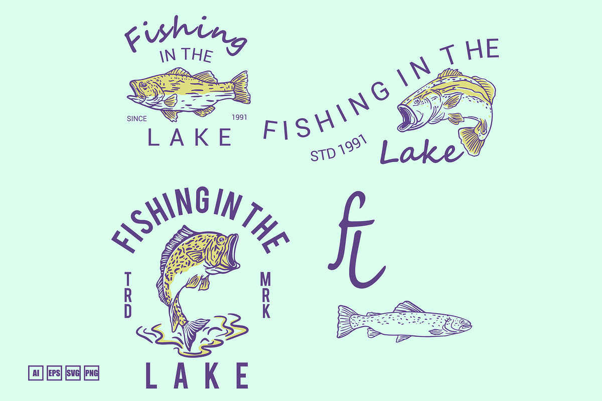 Badge Logo Fishing Club, a Sport Illustration by kalehstudio (Photo 1 of 3)