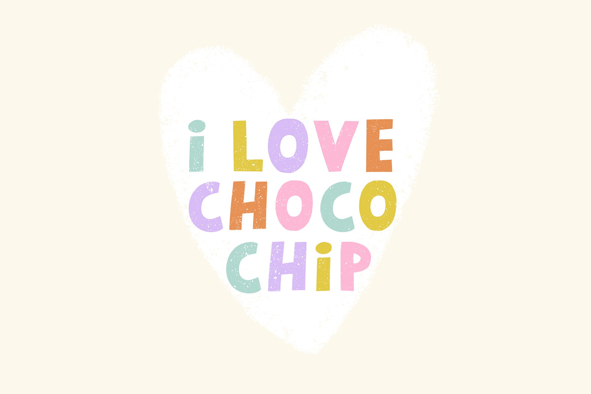 Choco Chip | Handwritten Font, a Font by Faber Co. (Photo 4 of 6)
