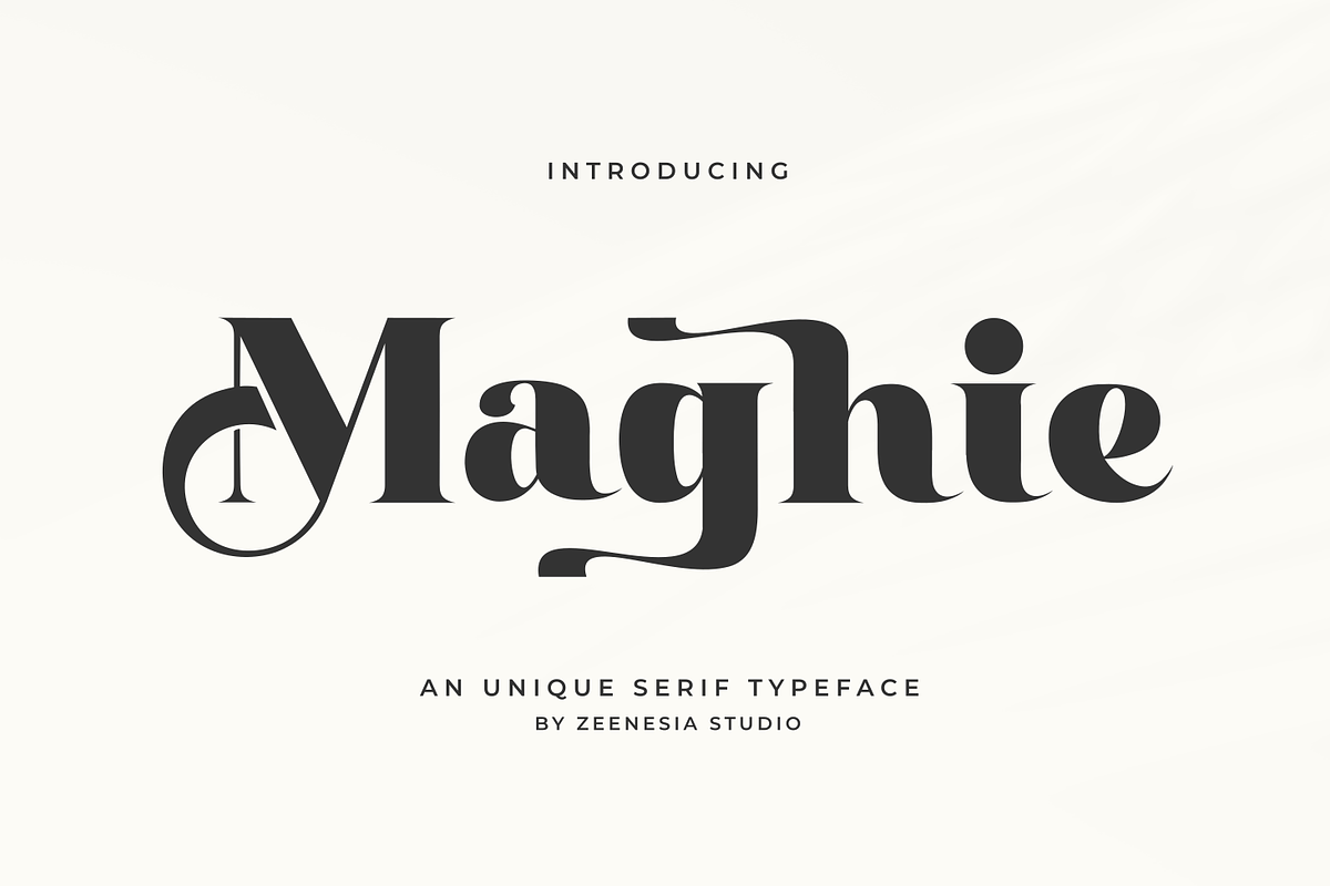 Maghie, a Serif Font by zeenesia (Photo 1 of 12)