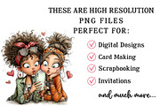 Whimsical Valentine Best Friend Clip, an Illustration by OK Design (Thumbnail 5 of 6)