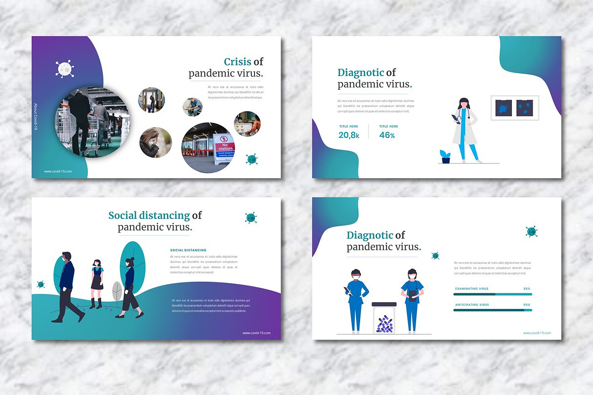 Covid-19 Virus  - Medical PowerPoint, a Presentation Template by Dhabee (Photo 5 of 13)
