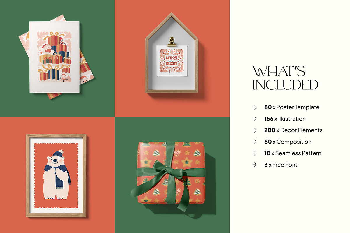 Modern Christmas.2 | WallArt Creator, an Object Graphic by Leleka.Store (Photo 3 of 20)