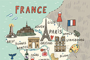 France Map, an Education Illustration by GooseFrol (Thumbnail 2 of 13)