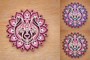 Bear 3D Mandala - SVG Laser cut file, an Object Graphic by Arshad Ali (Thumbnail 7 of 8)
