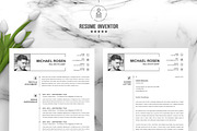 One Page Clean Resume / CV Template, a Resume Template by ResumeInventor (Thumbnail 2 of 5)