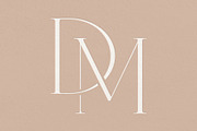 DM monogram, a Branding & Logo Template by LINKED LETTERS STUDIO (Thumbnail 3 of 3)